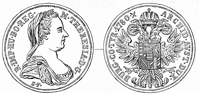 Maria Theresa Thaler，硬币，奥地利
